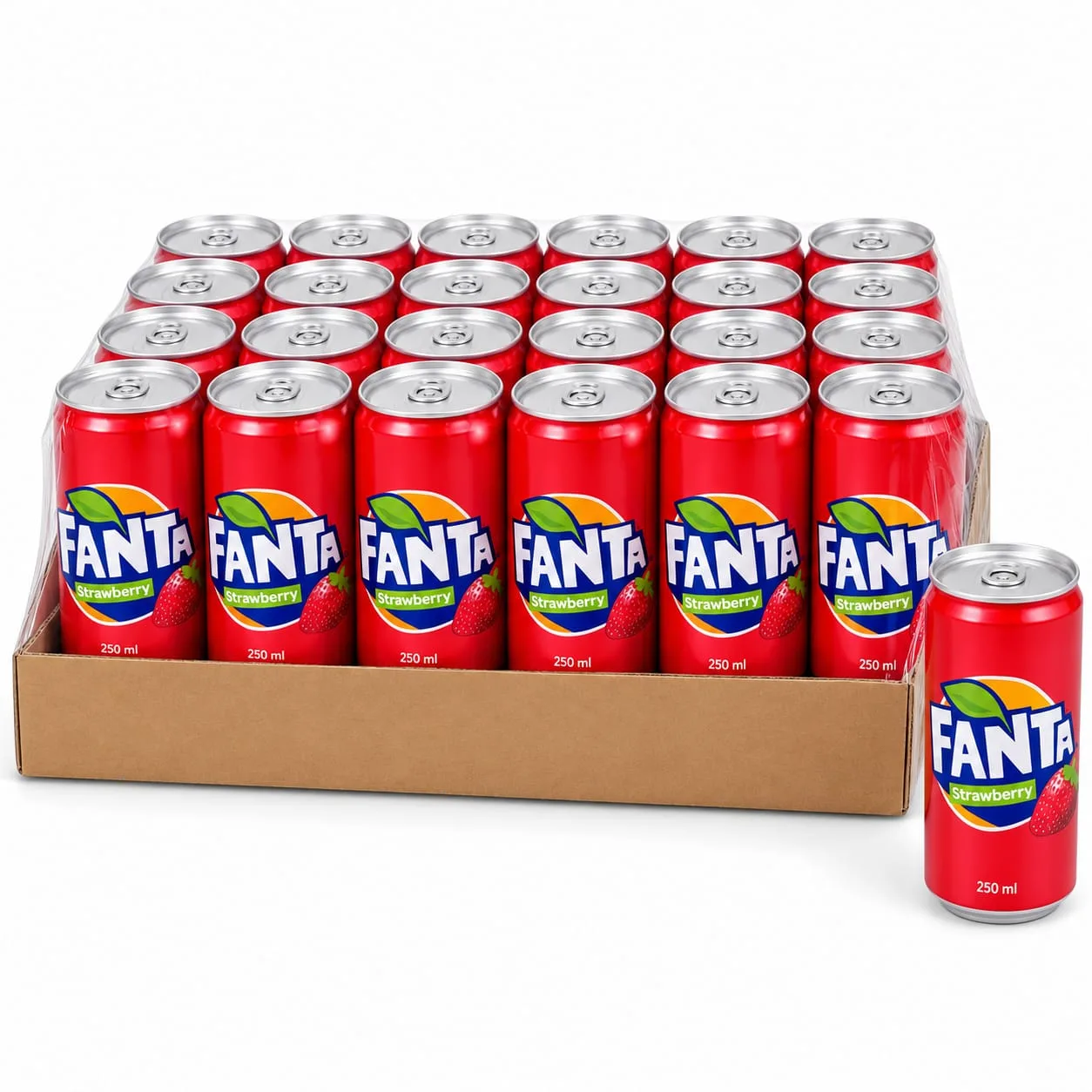 Fanta Strawberry 250ml Cans Tray