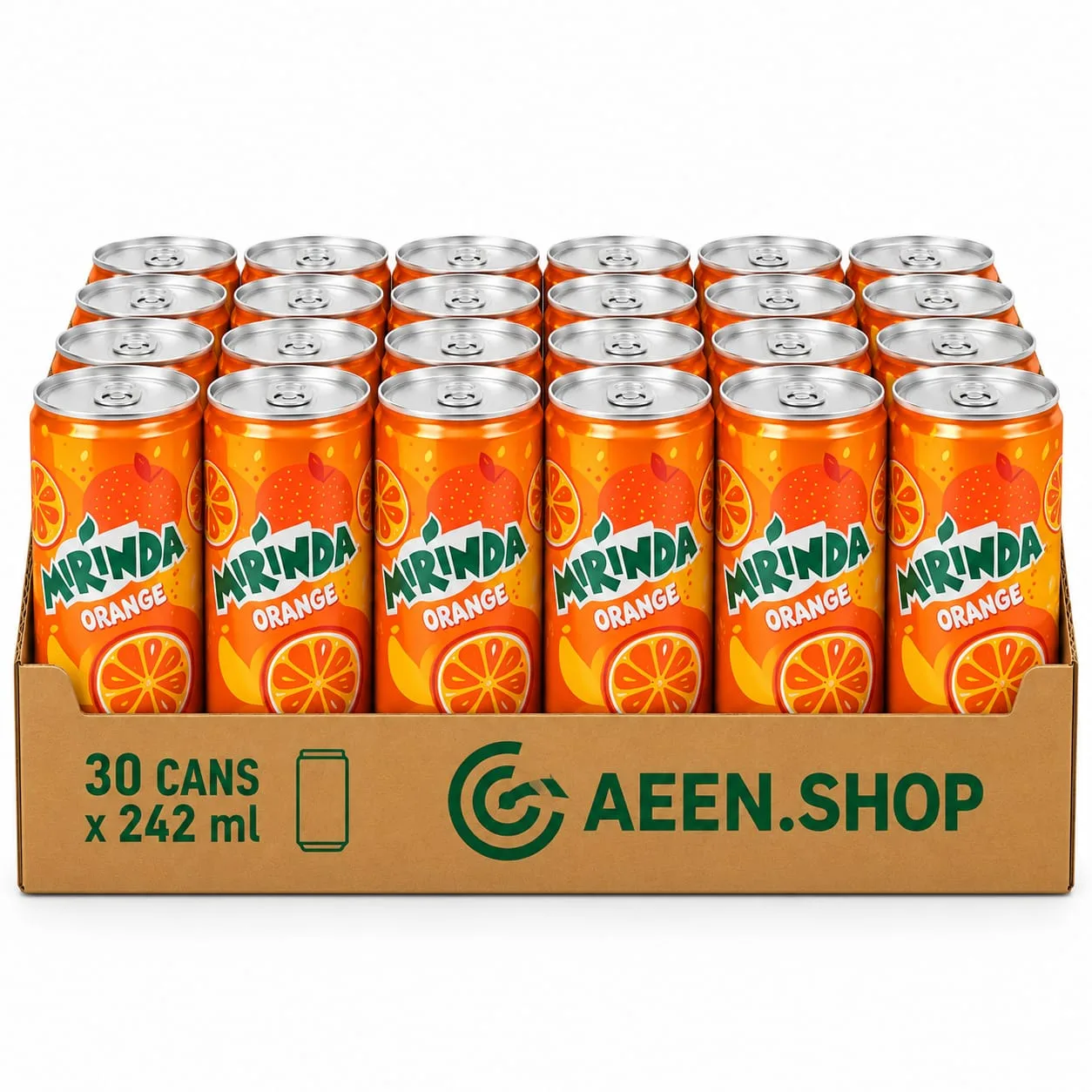 Mirinda Orange 30 x 242ml Cans