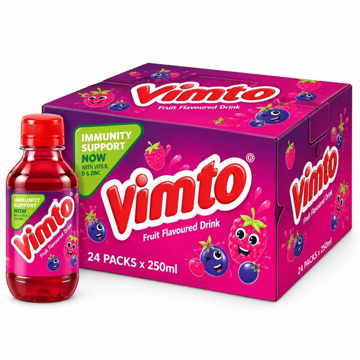 Vimto Fruit Flavoured Drink 24 x 250ml